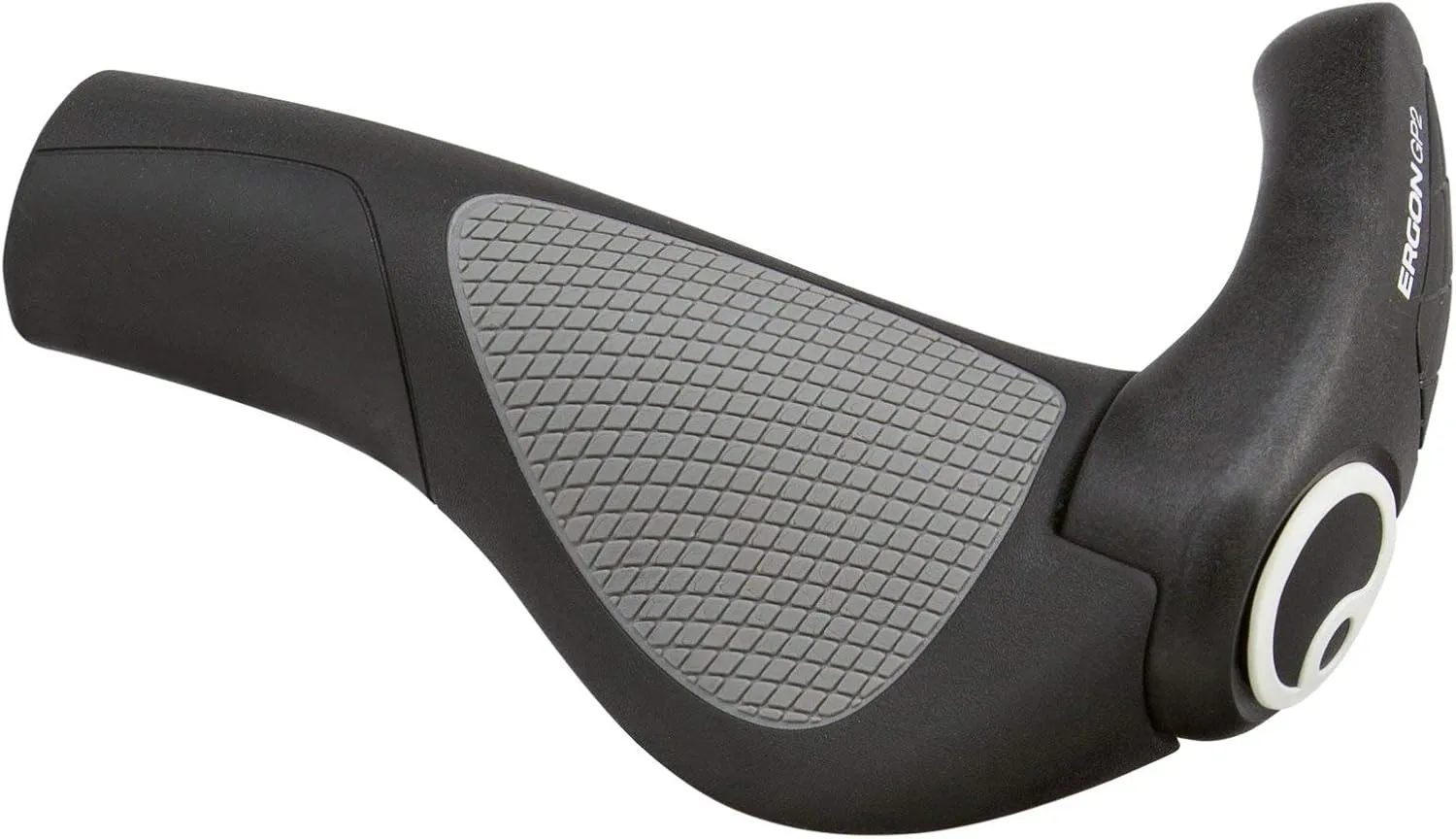 Ergon GP2 Ergonomic Bike Grips with Bar End – Comfortable, Adjustable, for Touring, MTB, E-Bike, and Fitness Riding