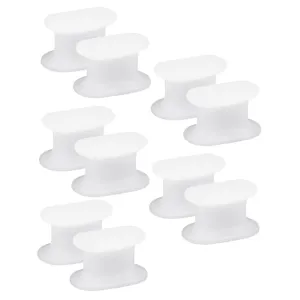 ERINGOGO Toe Bunion Straightener Ergonomic Big Toe Isolation Pad for Hallux Overlapping Toes Comfortable Support Suitable for All Shoe Styles White