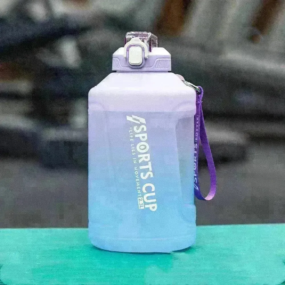 Extra Large Capacity  Cup With Straw Fitness Sports Water Bottle Fitness Big Bottles