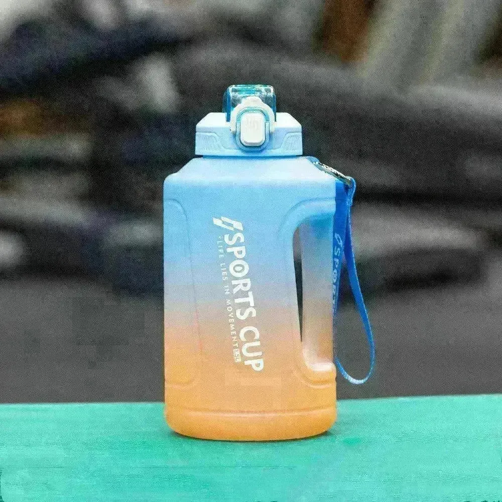Extra Large Capacity  Cup With Straw Fitness Sports Water Bottle Fitness Big Bottles