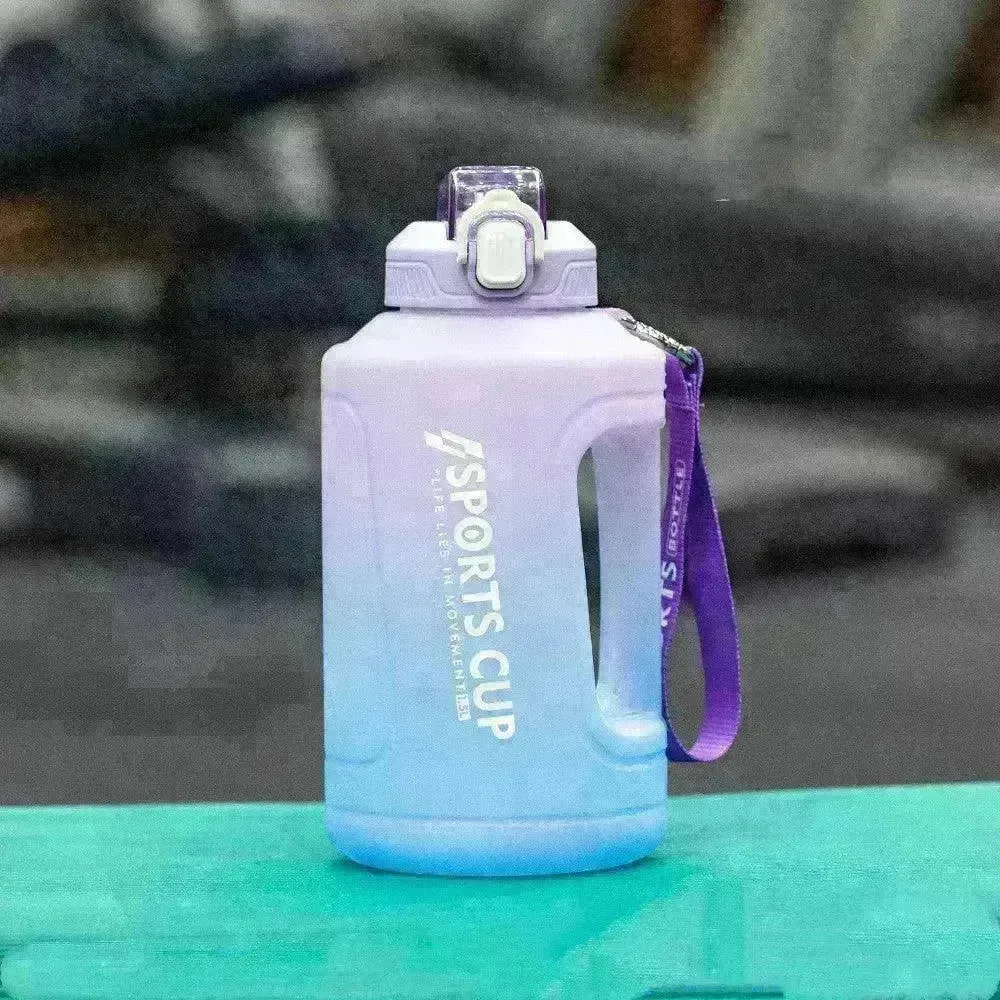 Extra Large Capacity  Cup With Straw Fitness Sports Water Bottle Fitness Big Bottles