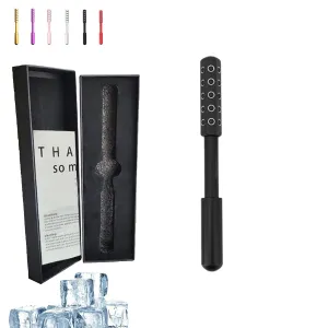 Facelift Pro Beauty Roller, Elarique Face Roller, Beauty Roller, Facial Massage Tool,Germanium Stone Face Roller for up Lifting and Skin Care (black)