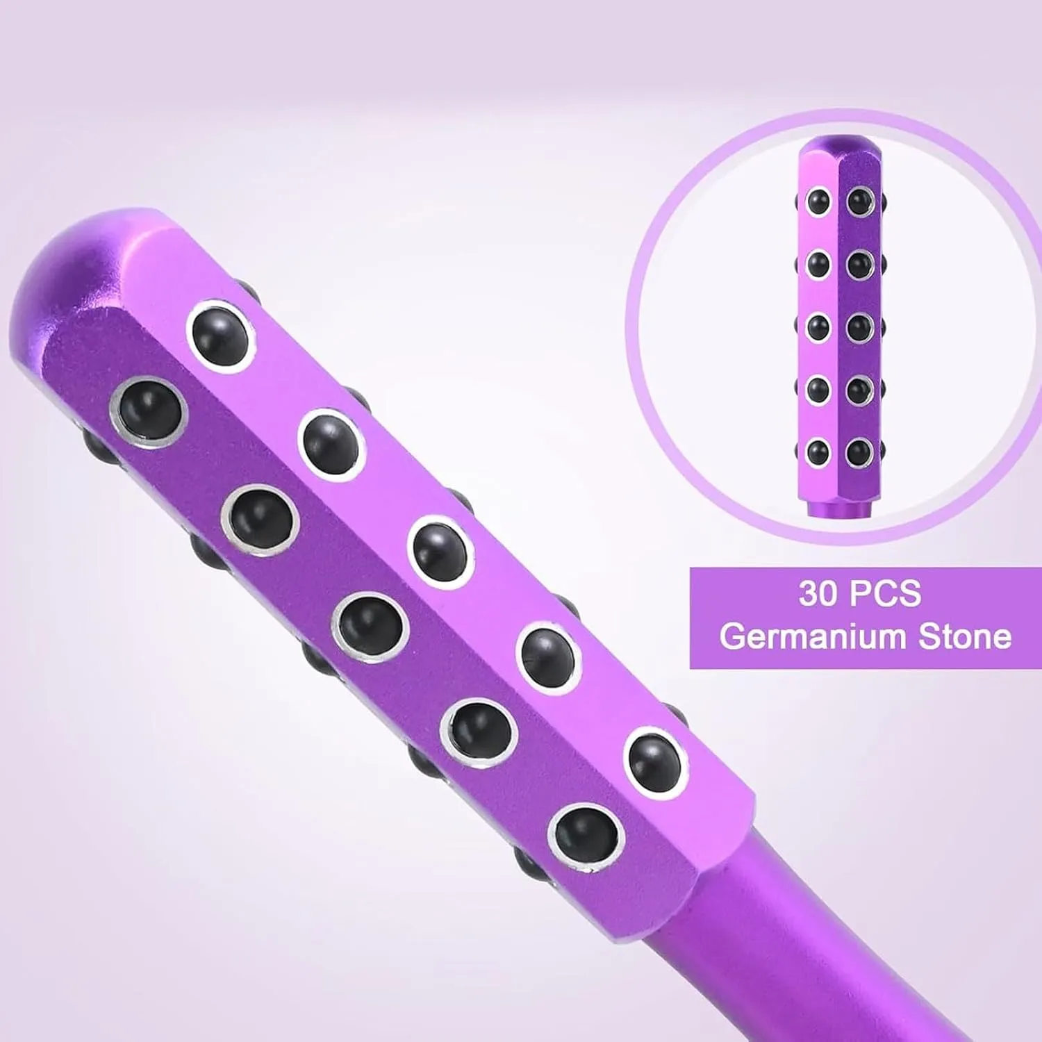 Facelift Pro Beauty Roller, Elarique Face Roller, Beauty Roller, Facial Massage Tool,Germanium Stone Face Roller for up Lifting and Skin Care (black)