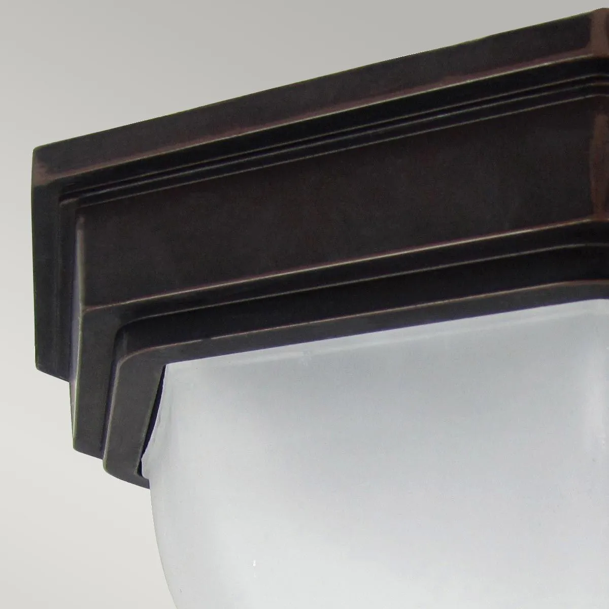 Fairford 1 Light Flush Lantern | Old Bronze