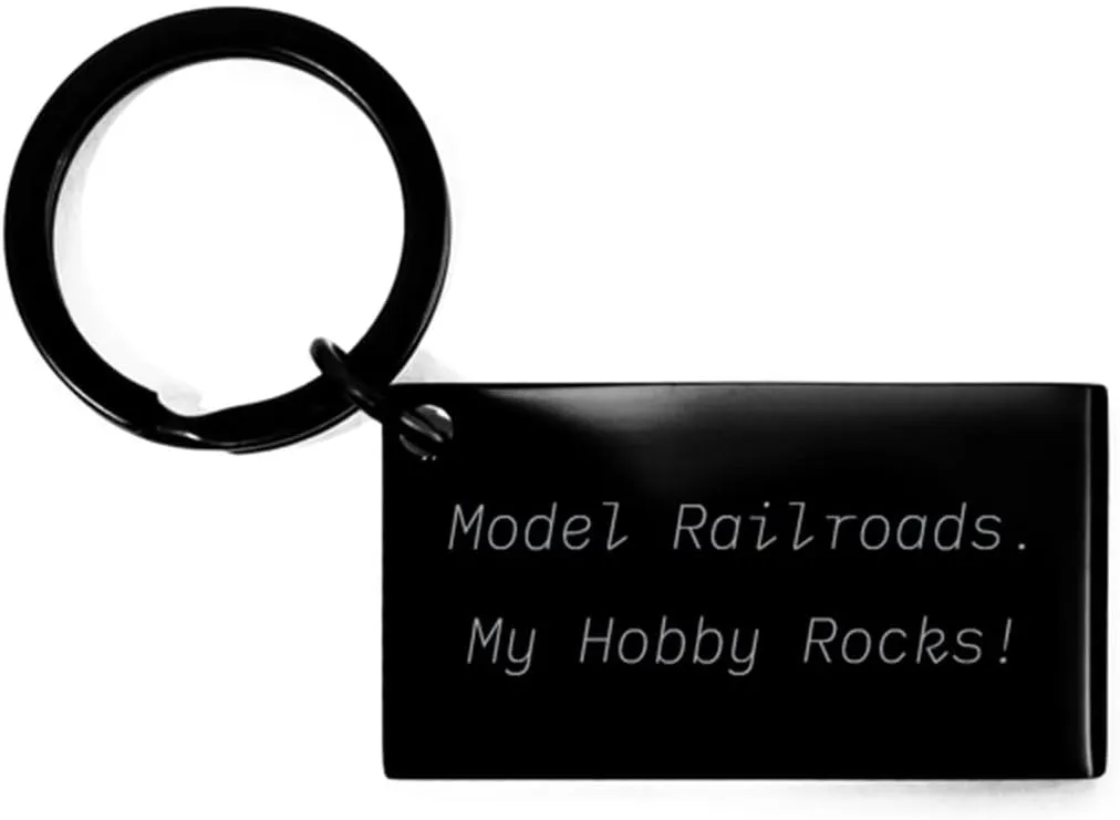 Fancy Model Railroads Gifts, Model Railroads. My Hobby Rocks!, Inappropriate Keychain For Men Women, Black Keyring From Friends, Train sets, Toy trains, Railroad memorabilia, Model railroad