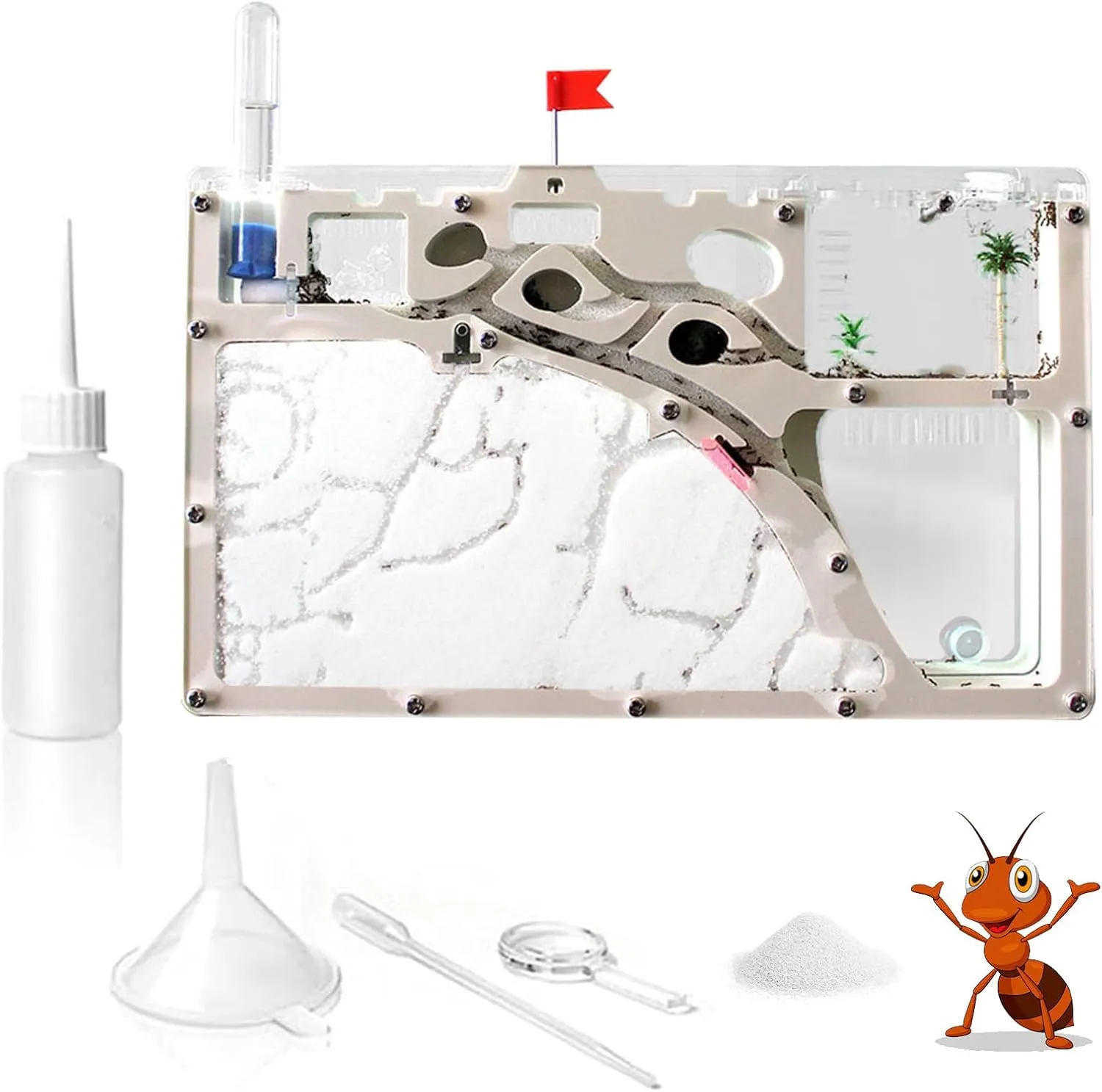 Farm Castle, Farm with Sand Habitat, Farm Kit Colony Observation Kit, Farms for Live Ants, Farms to Study Behavior Educational and Learning