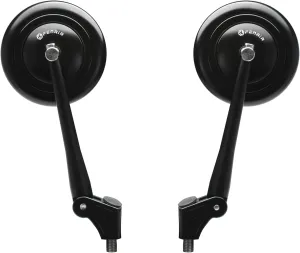 FENRIR Emark CNC Aluminum Alloy Black Motorcycle Mirrors side Mirror Universal Cafe Racer Retro Round Anti-glare For M10/M8 Adventure Dual Sport Naked Street Bike Sport Cruiser Minimoto Scooter