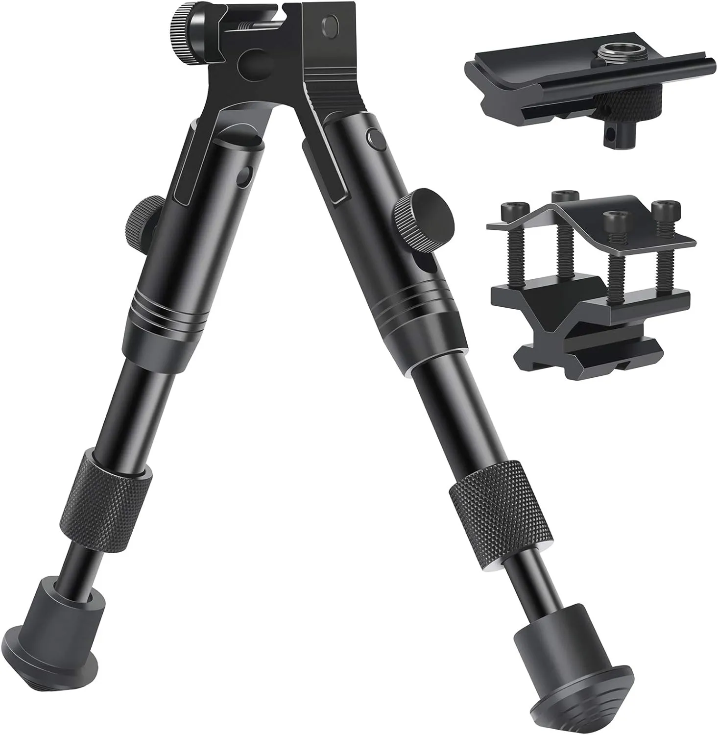 Feyachi 3 in 1 Tactical Riflebipod   Rail Mount Adapter   Barrel Clamp Adjustable Height from 6.5" to 7.0" for Hunting