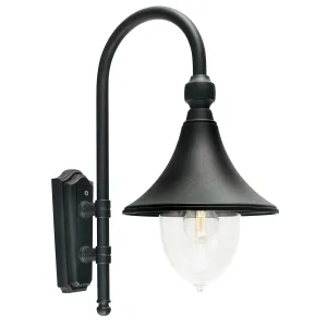 Firenze 1 Light Wall Lantern - Black  | Black