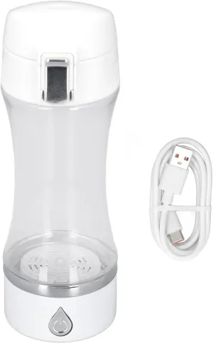 flexman 380ml Hydrogen Water Bottle, Portable Rechargeable Semi Automatic Hydrogen Water Bottle Hydrogen Water Ionizer Machine, H2 Concentration 700‑900PPB