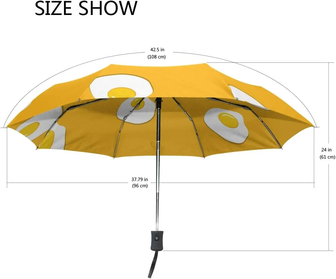 FORMRS Zebra Stripe Umbrella, Auto Open Umbrella Compact Folding Sun Rain Protection, Windproof for Kids Women Men