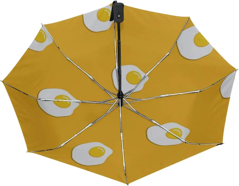 FORMRS Zebra Stripe Umbrella, Auto Open Umbrella Compact Folding Sun Rain Protection, Windproof for Kids Women Men