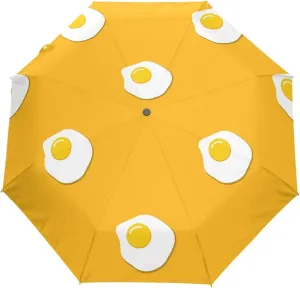 FORMRS Zebra Stripe Umbrella, Auto Open Umbrella Compact Folding Sun Rain Protection, Windproof for Kids Women Men