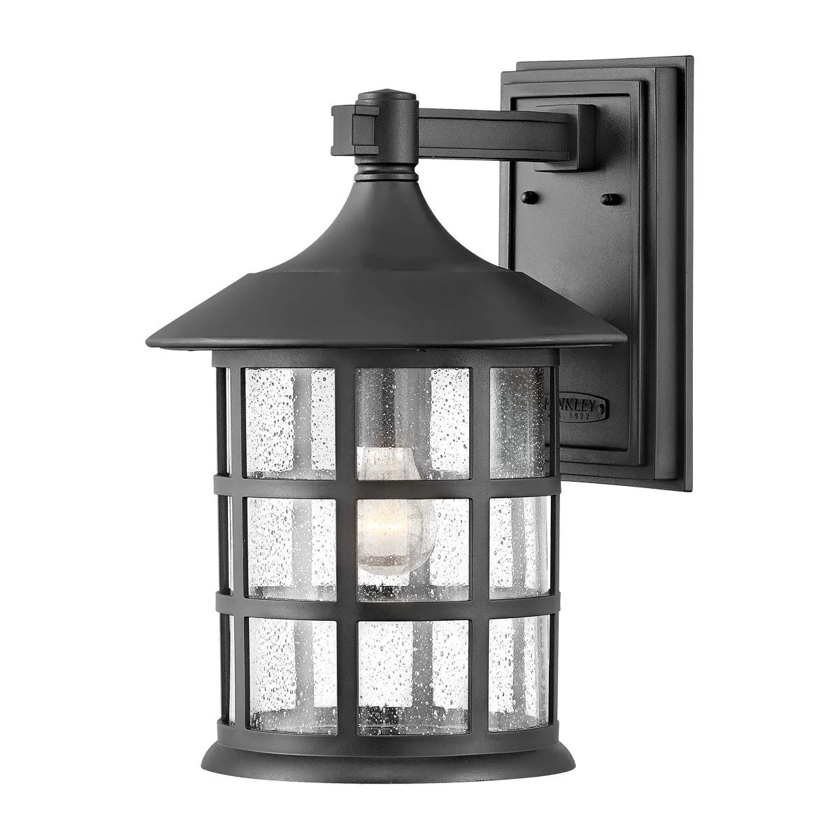 Freeport 1lt Large Wall Lantern  | Textured Black