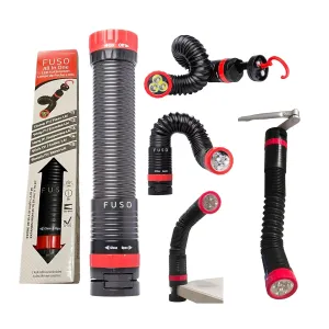 FUSOV51001000 All-in-One Handsfree High Power LED Flexible, Magnetic and Clampable Flashlight, 110 lm, Red