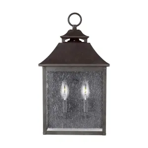 Galena 2 Light Half Lantern | Sable