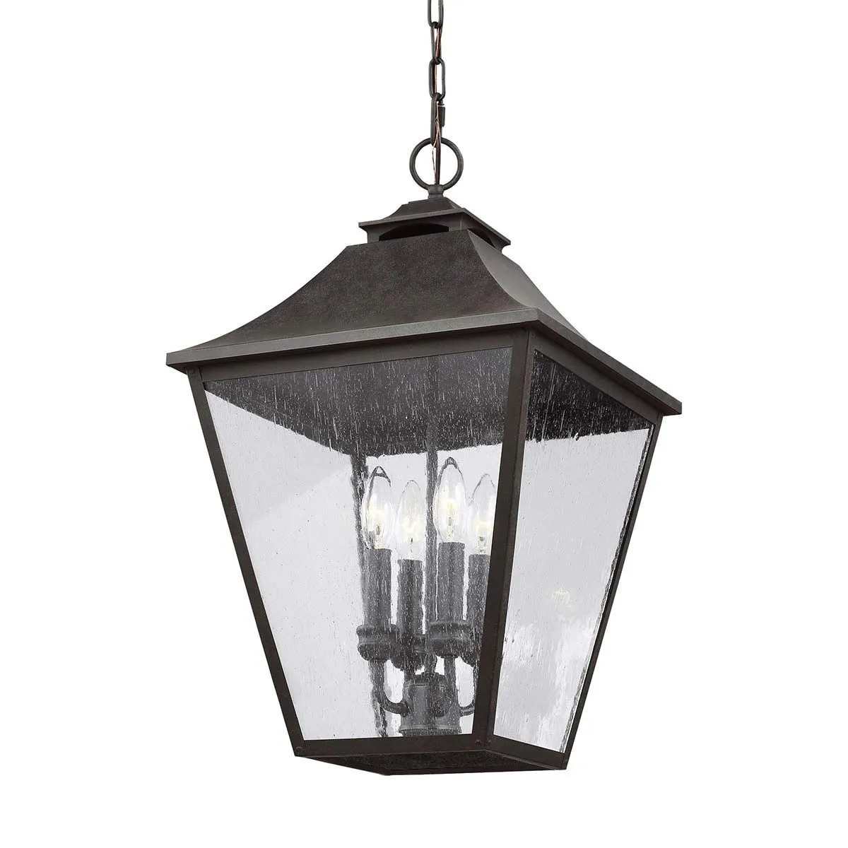 Galena 4 Light Chain Lantern | Sable