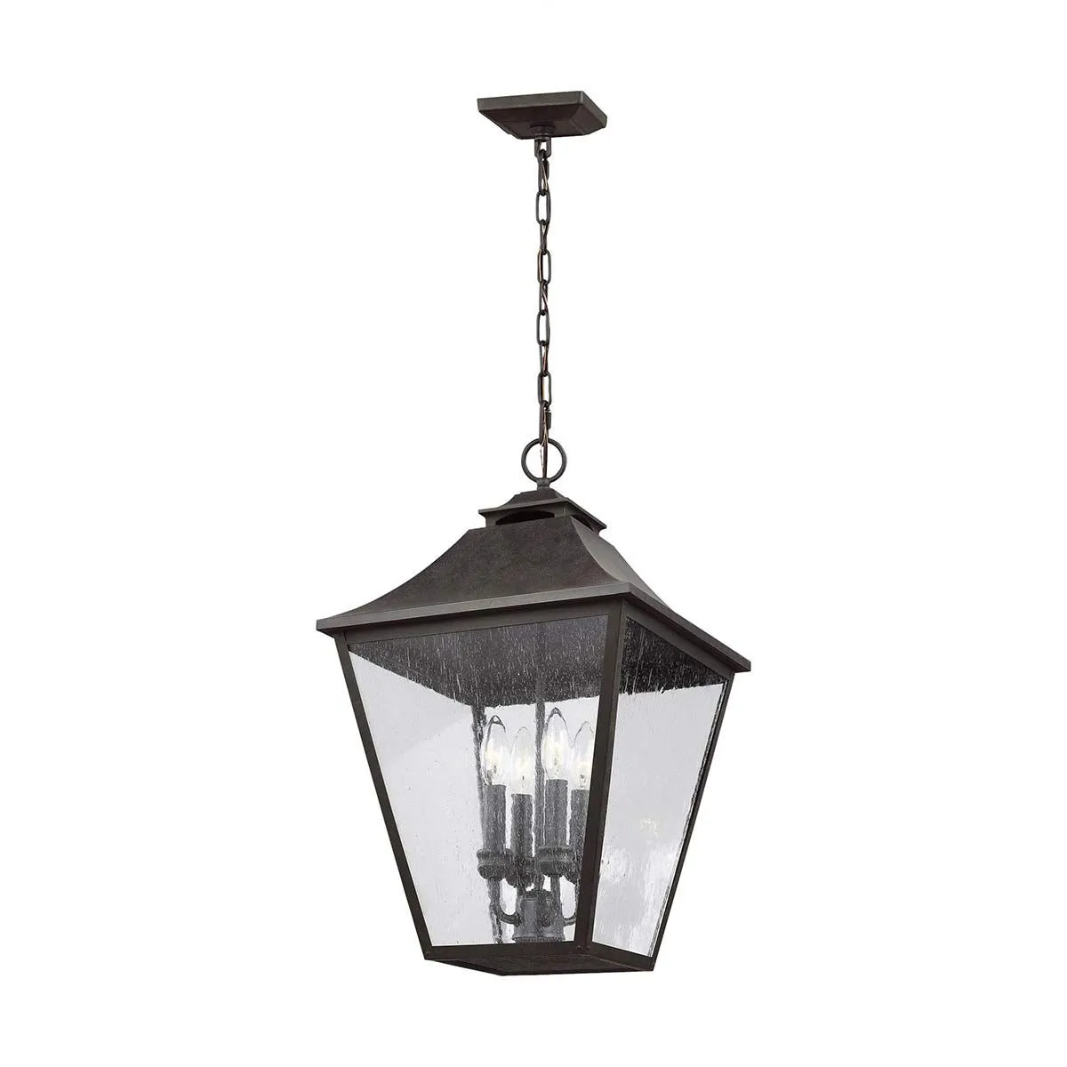 Galena 4 Light Chain Lantern | Sable