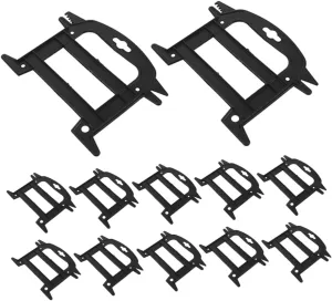 Garneck 12pcs Cord Organizer: Multi Functional Rope Winder Plastic Spool Tool for Anchor Fishing Lines Outdoor Camping Accessories