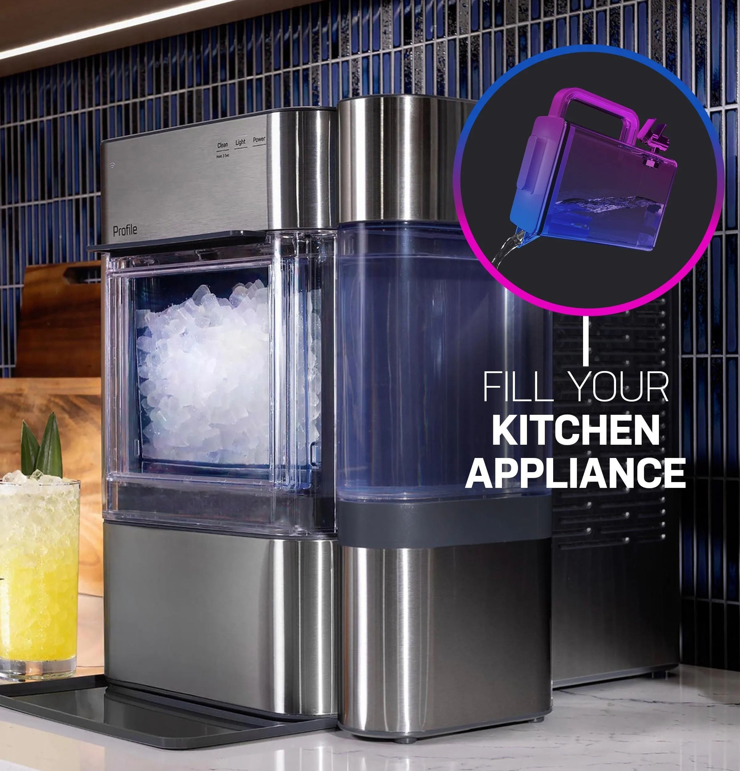 Ge Appliances PAE28BYTFS Ge Profile&#8482; Energy Star® 28.3 Cu. Ft. Quad-Door Refrigerator With Dual-Dispense Autofill Pitcher