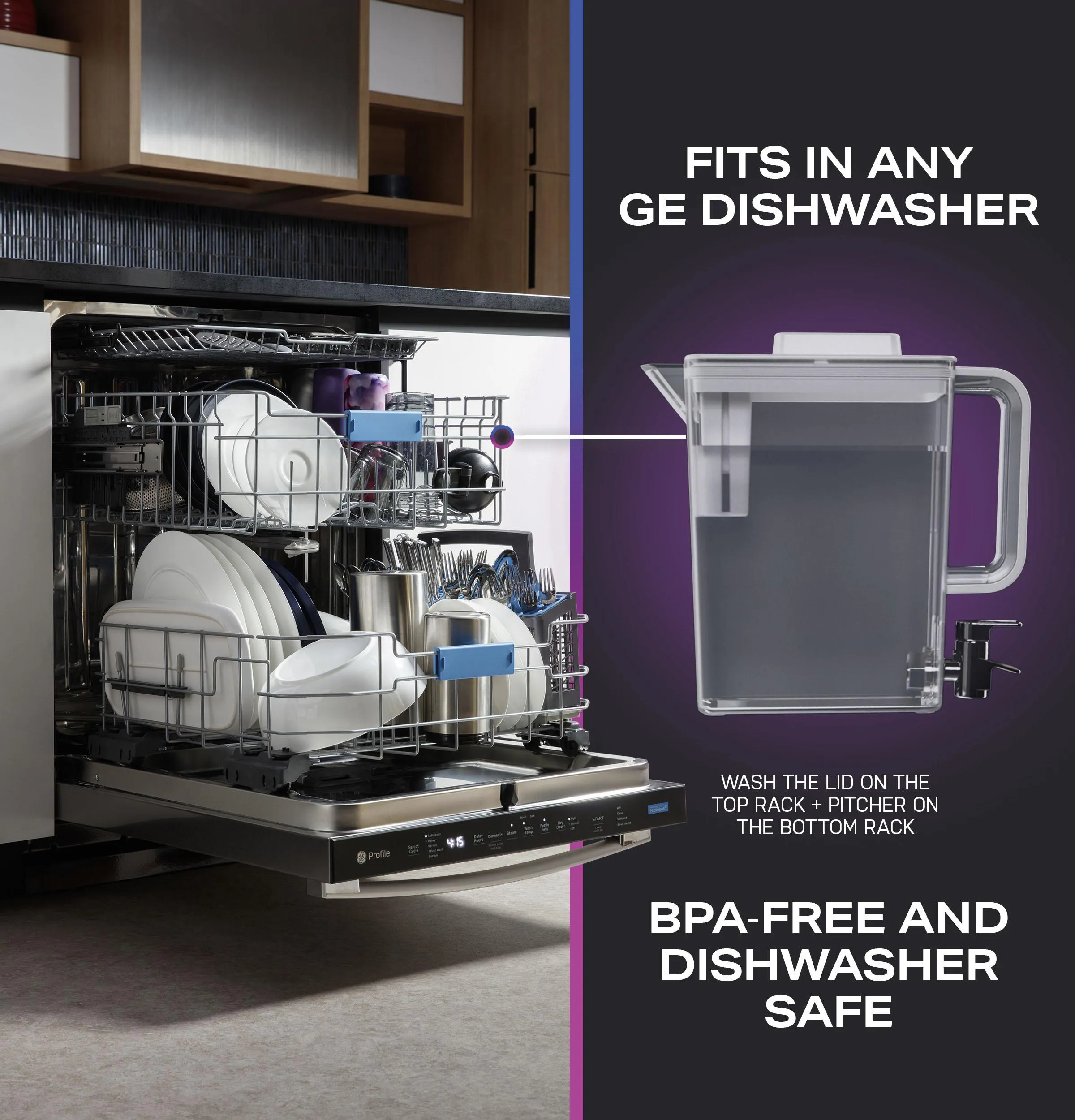 Ge Appliances PAE28BYTFS Ge Profile&#8482; Energy Star® 28.3 Cu. Ft. Quad-Door Refrigerator With Dual-Dispense Autofill Pitcher