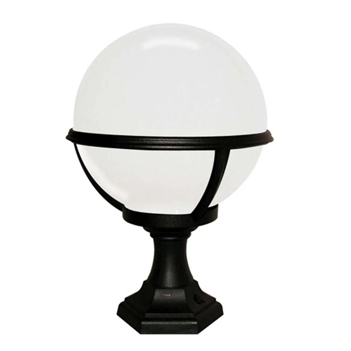 Glenbeigh 1 Light Pedestal/Porch Lantern | Black
