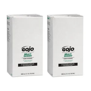 GOJO MULTI GREEN Hand Cleaner Gel, Citrus Scent, 5000 mL Multi-Purpose Hand Cleaner Refill PRO TDX Dispenser (Pack of 2) - 7565-02
