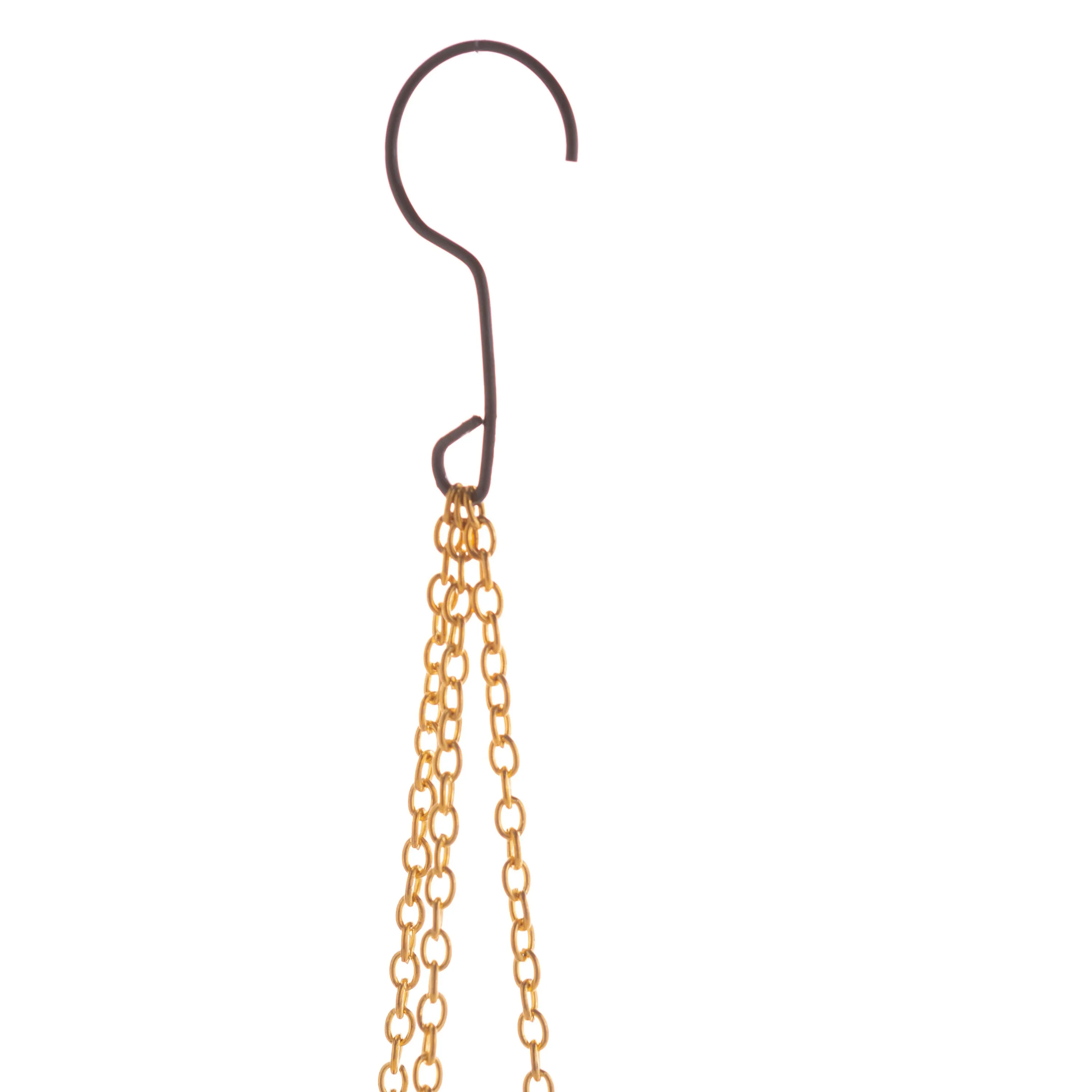 Golden Glass Hanging Solar Light