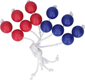 Golf Ladder Toss Balls Ladder Toss Bolo Set Outdoor Game Kids Adults Family 3 Red 3 Blue