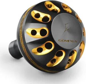 GOMEXUS Power Knob Compatible for Shimano 17 18 Sahara 500-5000 Daiwa 18 Tatula LT 1000-4000 Direct Penn Battle II 1000-5000 Drill Fitment Spinning Reel Handle Replacement 35mm Metal