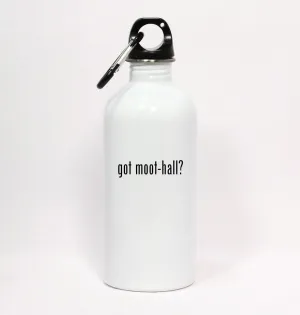 got Moot-Hall? - White Water Bottle with Carabiner 20oz