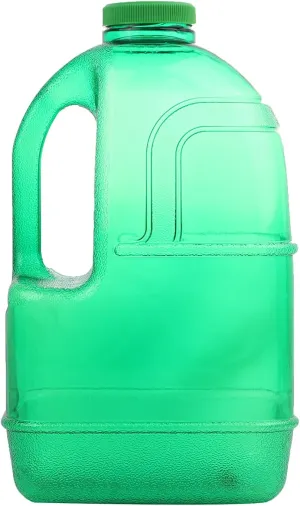 H8O® 1 Gallon Square BPA Free Water Bottle with 48mm Cap & Built-in Handle