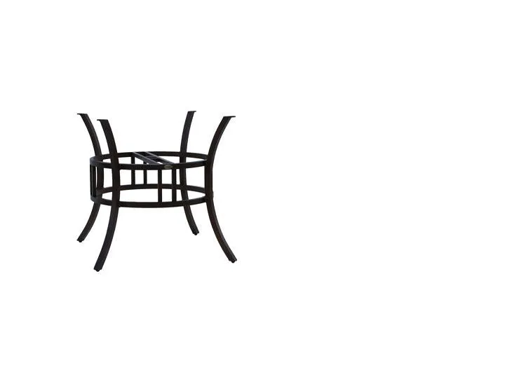 Hamilton Dining Table Base (for 54" Round Top w/UH) Aluminum w/Adjustable Legs