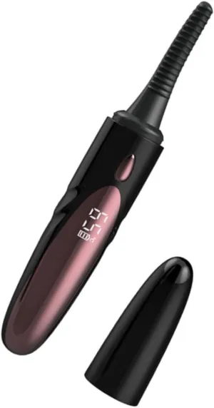 Heated Eyelash Curler Rechargeable Electric Eyelash Curling Clip with Temperature Control Quick Heating for Natural Curls Compact for Travel and Daily Use