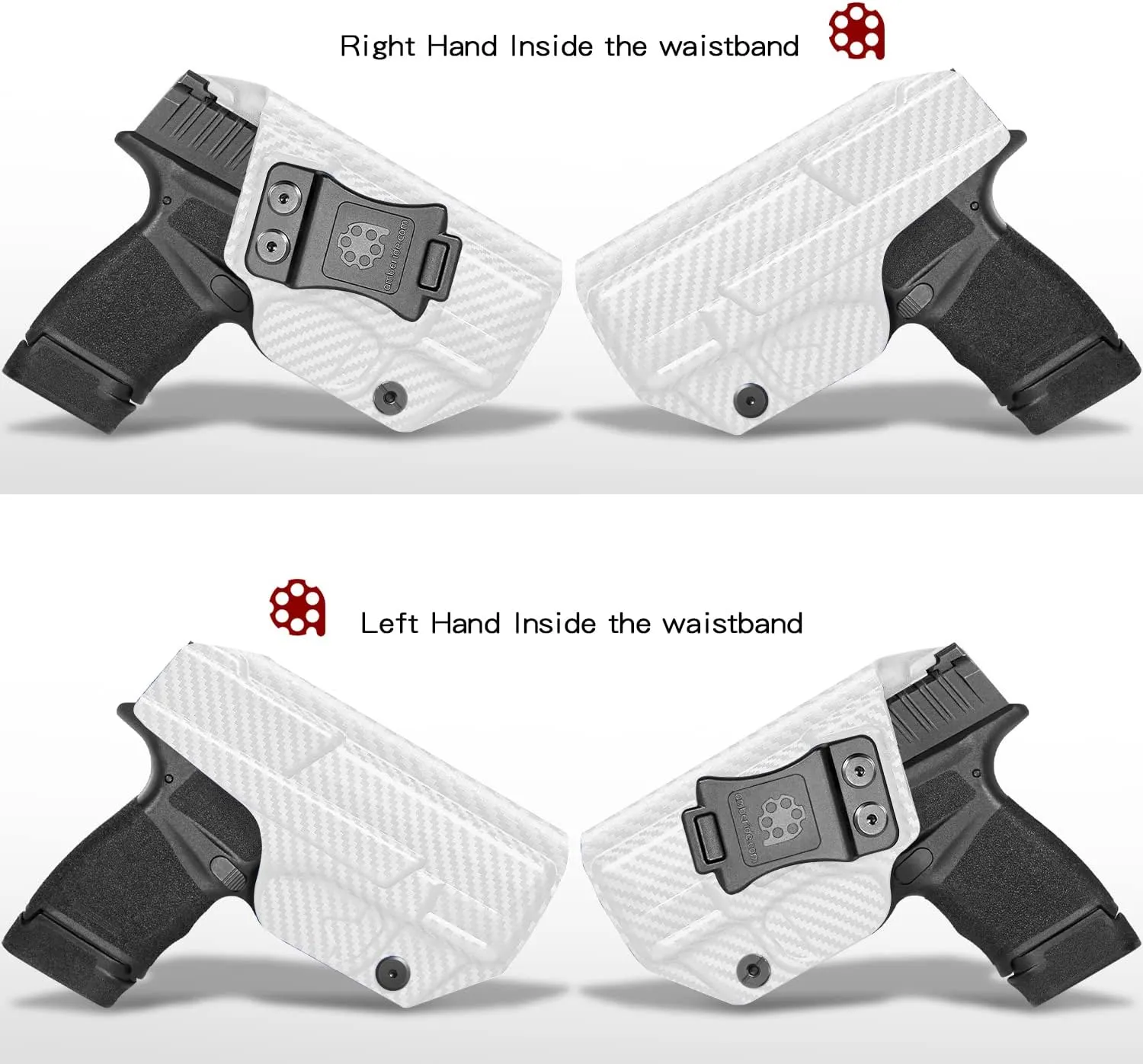 Hellcat Holster IWB & OWB Kydex Holster for Springfield Armory Hellcat Pistol – Inside Waistband Concealed Carry for Hellcat – Adj. Cant – 'Posi-Click' Retention – No Wear - No Jitter - Made in USA