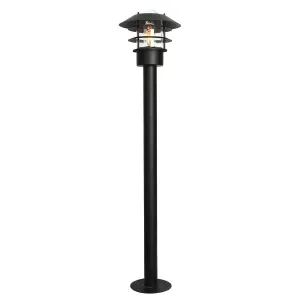 Helsingor 1 Light Bollard Lantern | Black