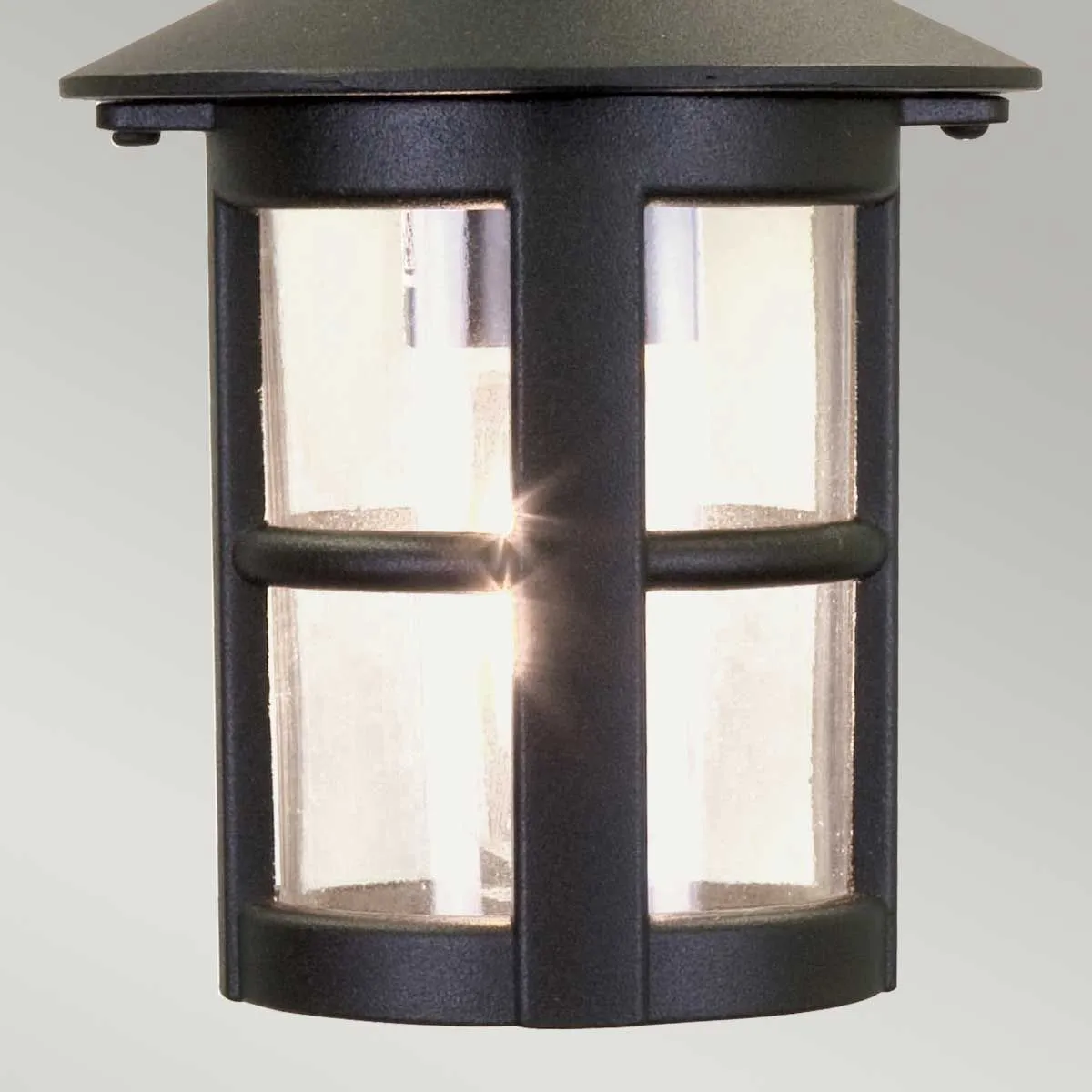 Hereford 1 Light Chain Lantern | Black