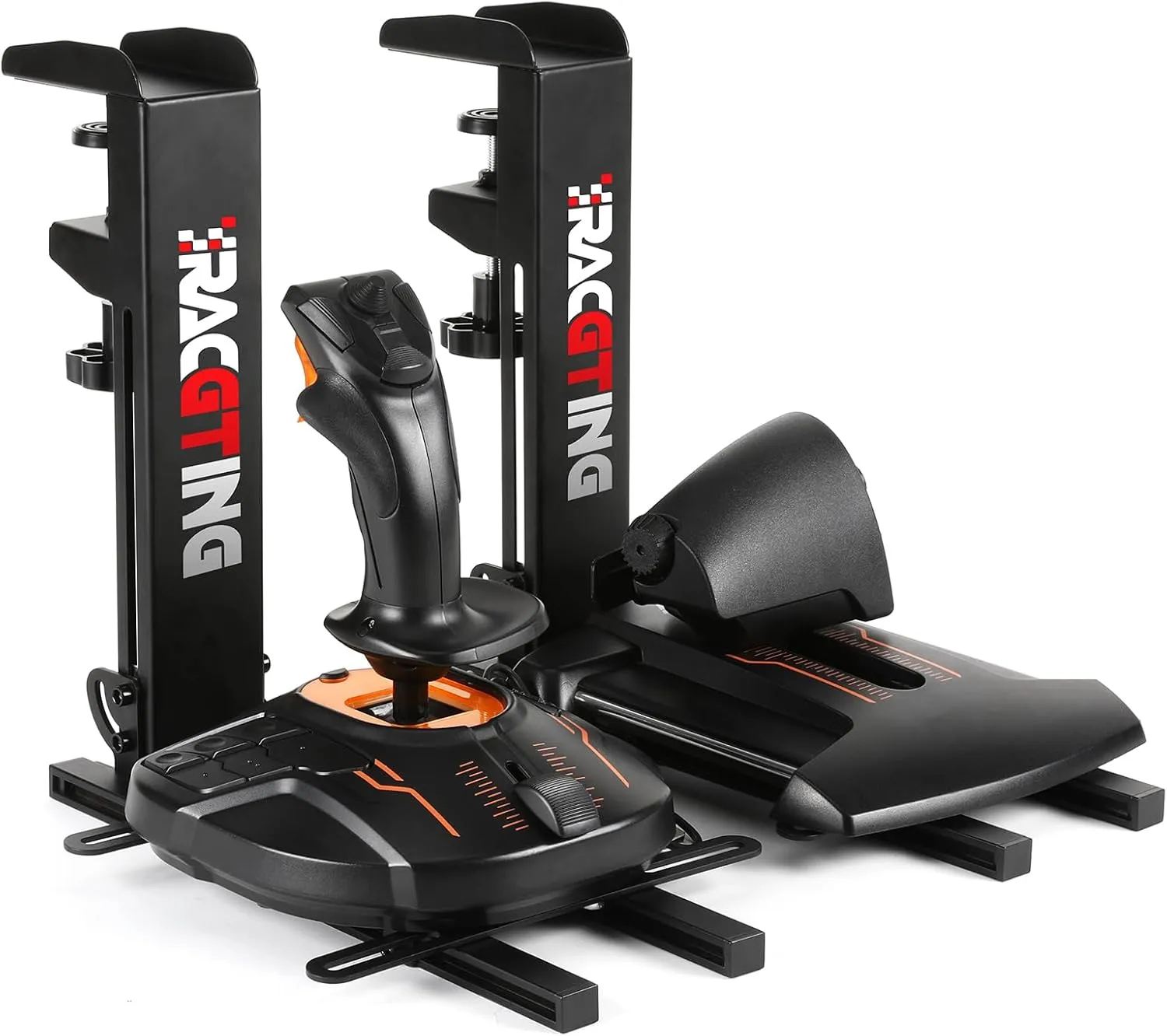 Hotas Mount for Logitech X56,X52,X52 Pro, Throttle and Hotas Systems for Thrustmaster T Flight HOTAS,Thrustmaster T.16000M, Thrustmaster TCA,Hotas Desk Mount for The Flight Sim Game Joystick