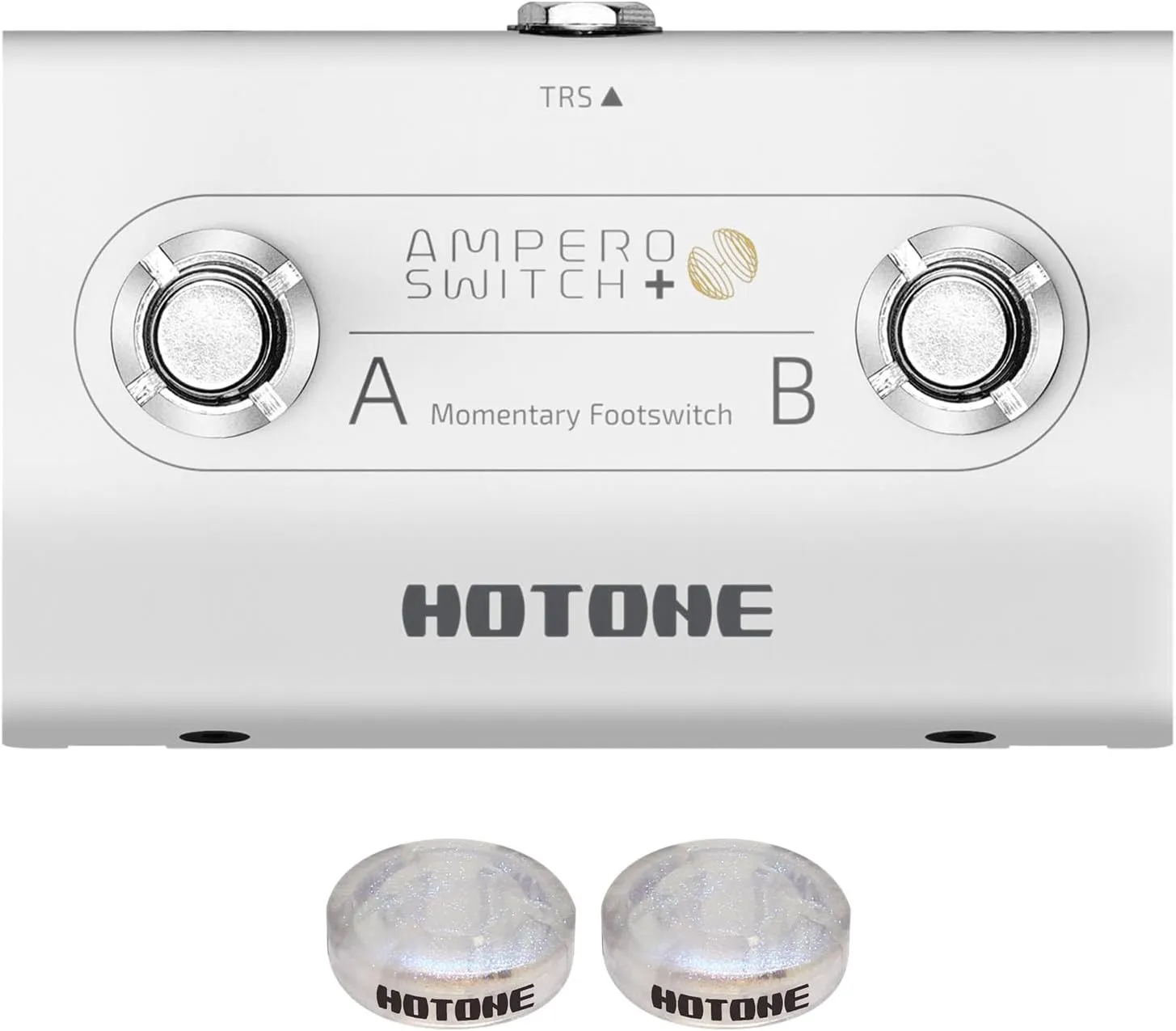 HOTONE Dual Footswitch Pedal Momentary 2-Way Pedal Foot Switch Controller Switch 6.35 mm (Ampero Switch )