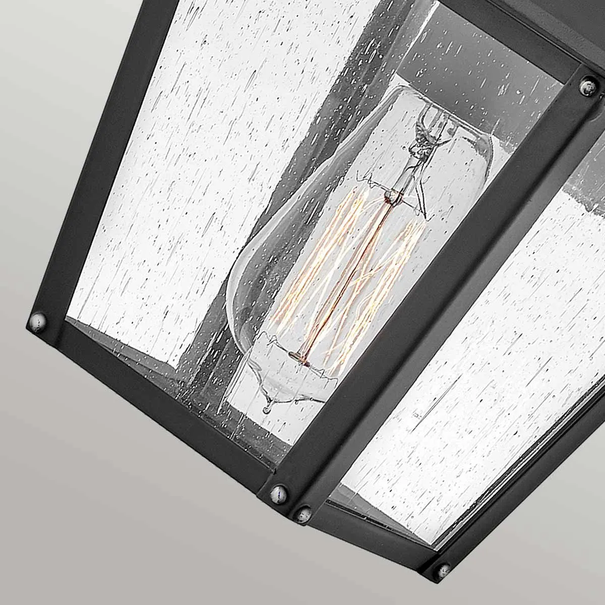 Huntersfield 1 Light Small Wall Lantern | Black