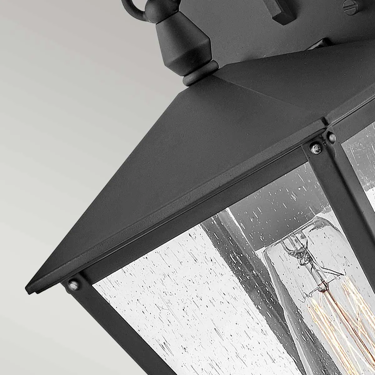 Huntersfield 1 Light Small Wall Lantern | Black