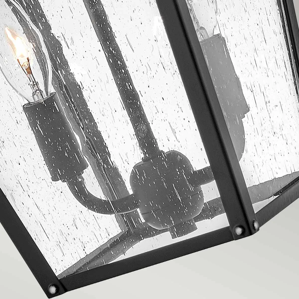 Huntersfield 2 Light Medium Wall Lantern | Black