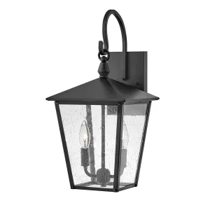 Huntersfield 2 Light Medium Wall Lantern | Black