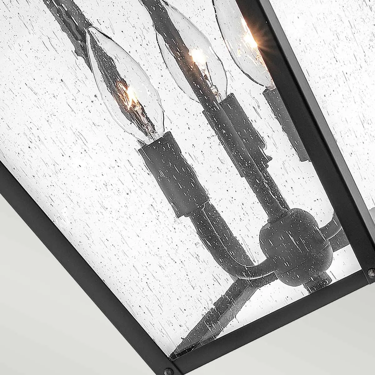 Huntersfield 3 Light Large Chain Lantern | Black
