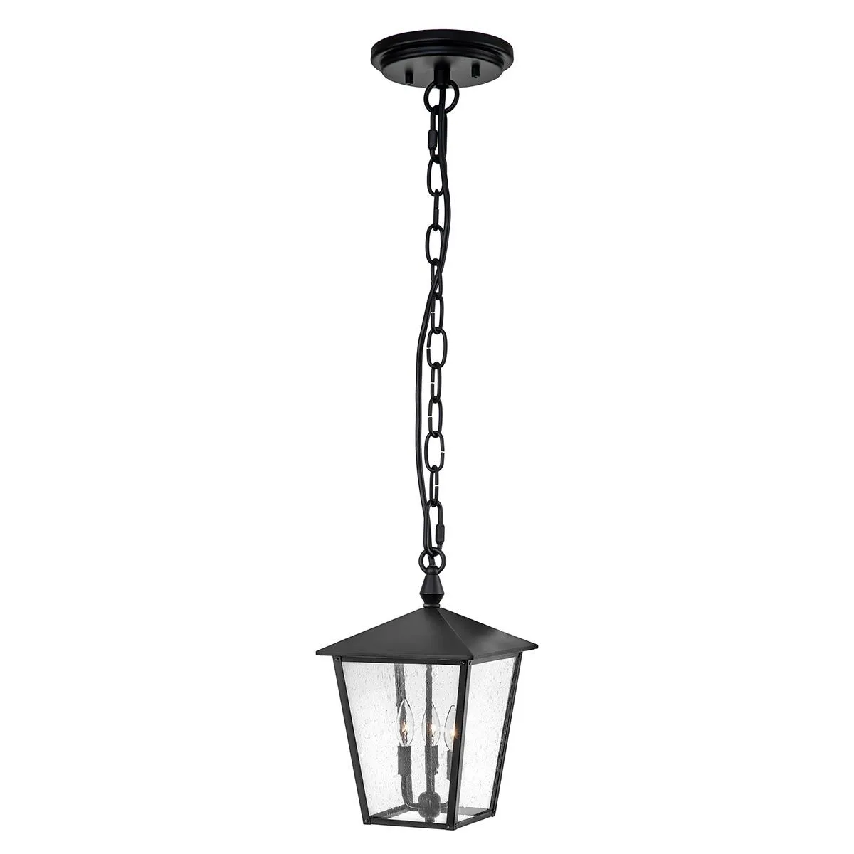 Huntersfield 3 Light Large Chain Lantern | Black