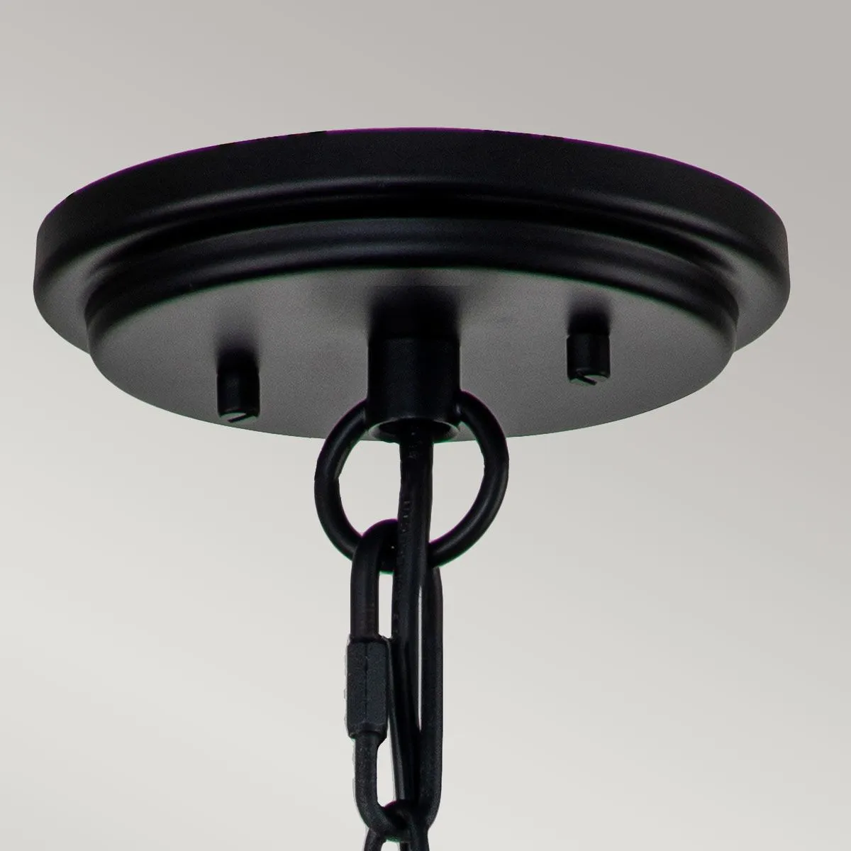 Huntersfield 3 Light Large Chain Lantern | Black