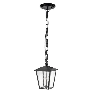 Huntersfield 3 Light Large Chain Lantern | Black