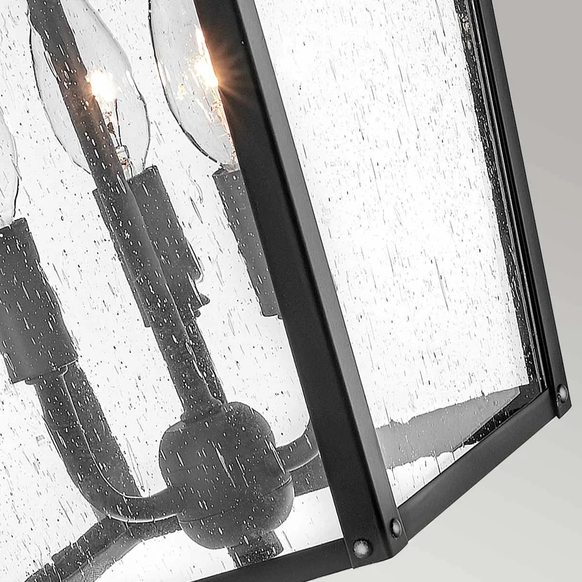 Huntersfield 3 Light Large Wall Lantern | Black