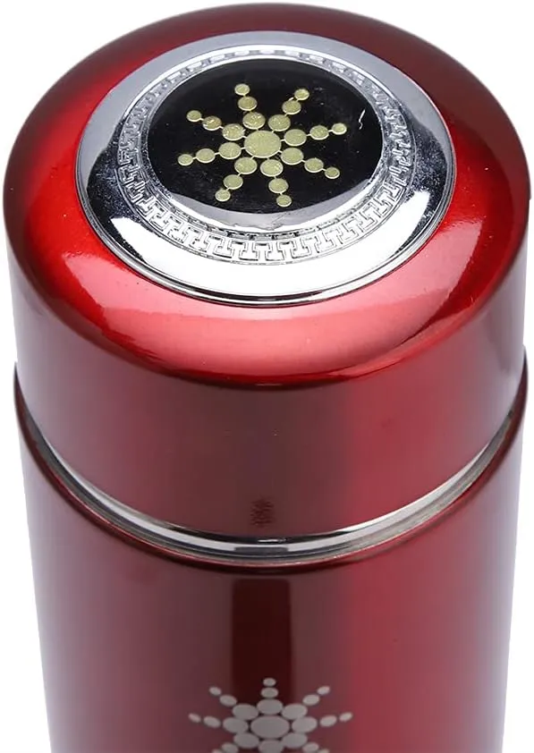 Hydrated Water Bottle, Smart Water Bottle Portable Nano Balance Bottle Nano Cup Nano Energy Bottle Energy Water Bottle Hydro Bottle for Outdoor Gym Fitness (Red)