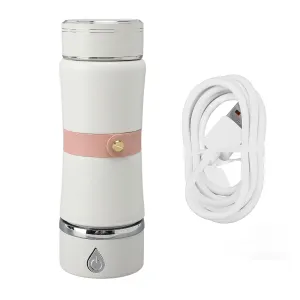 Hydrogen Rich Water Bottle Electrolysis Generator 420ml, for Hydration, and Health